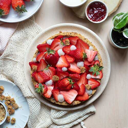 Tarte aux fraises vegan