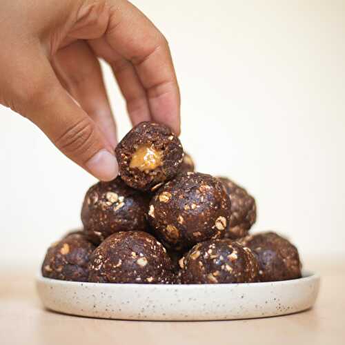 Energy balls fourrés chocolat & peanut butter