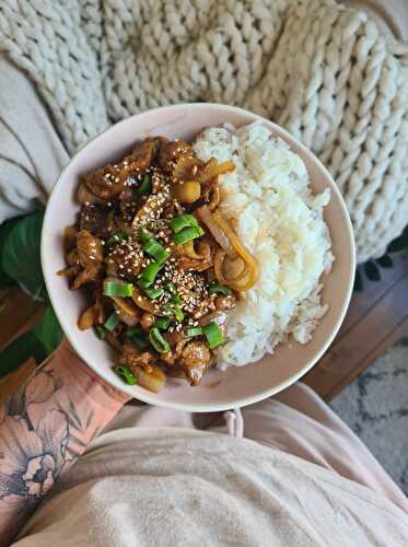 Seitan aux oignons