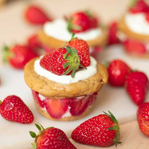 Muffins façon fraisier express