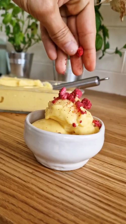 Glace mangue coco sans sorbetière