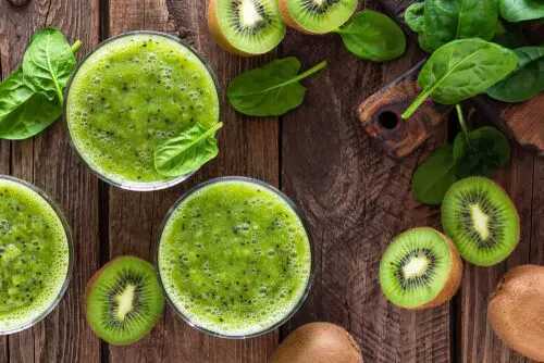 Boisson healthy thermomix : Smoothie épinards et kiwi très facile