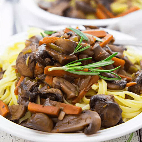 Champignons façon Bourguignon