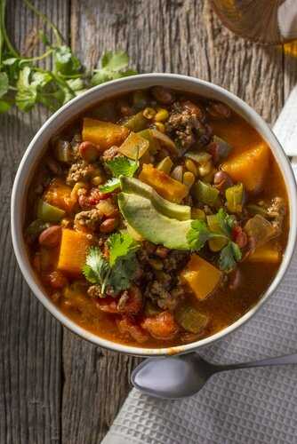 Chili de courge vegan (spéciale Halloween)