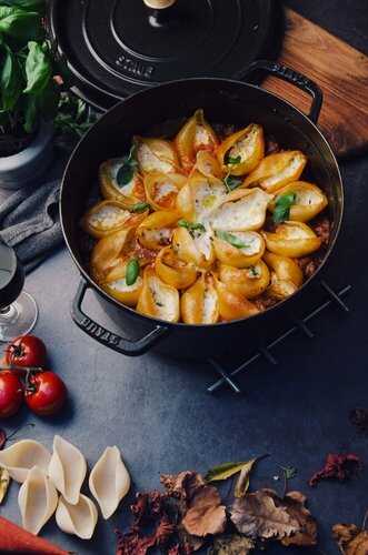Conchiglioni farcies aux épinards et 3 fromages