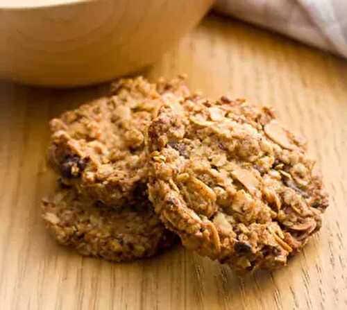 Cookies banane, flocons d'avoine et chocolat noir