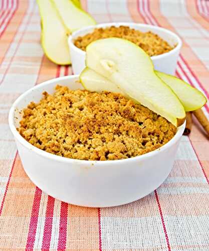 Crumble aux poires