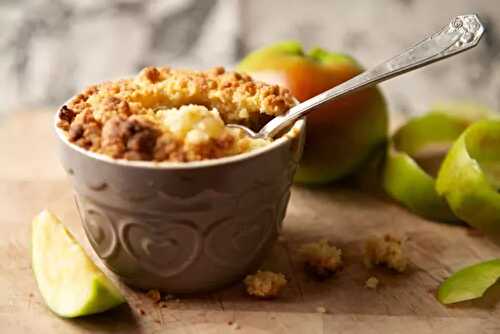 Crumble aux pommes et cannelle