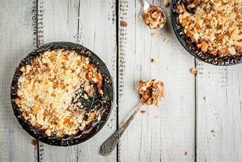 Crumble aux pommes sans gluten