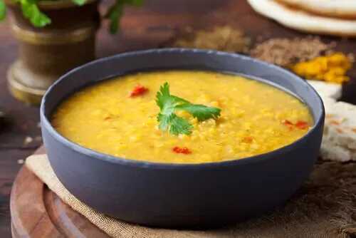 Curry de lentilles aux poivrons