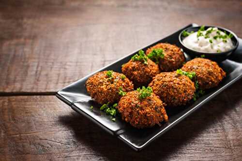 Falafels de lentilles corail et tzatziki