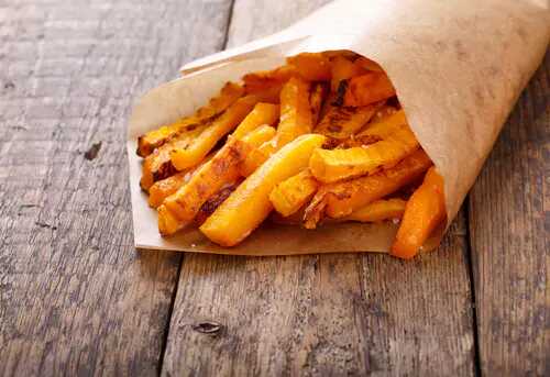 Frites de courge healthy