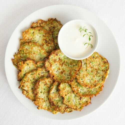 Galettes de courgettes râpées