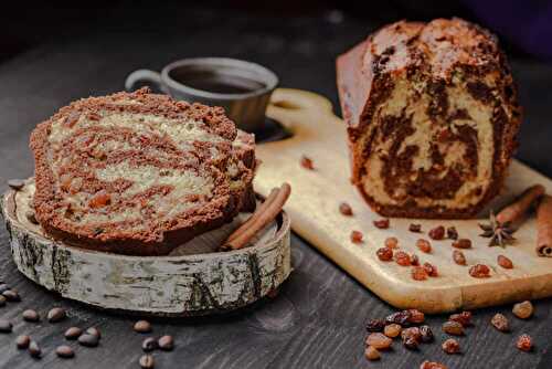 Gâteau marbré vegan