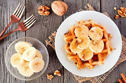 Gaufres à la banane et au blé healthy