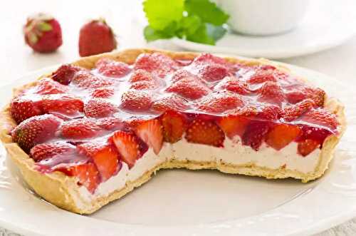 La tarte à la crème de fraise healthymood - N°1 des recettes healthy