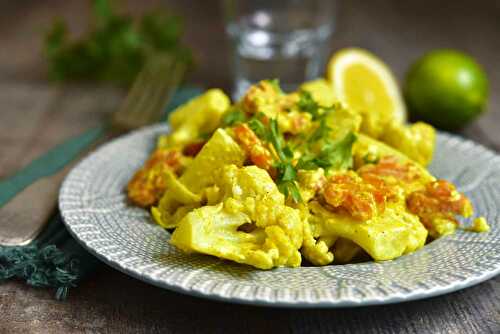 Légumes au curry vert et lait de coco - healthymood