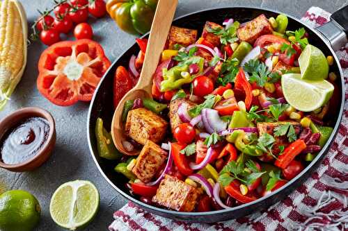 Légumes au tofu sauce aigre-douce vegetarienne