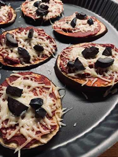Mini-pizzas d'aubergine
