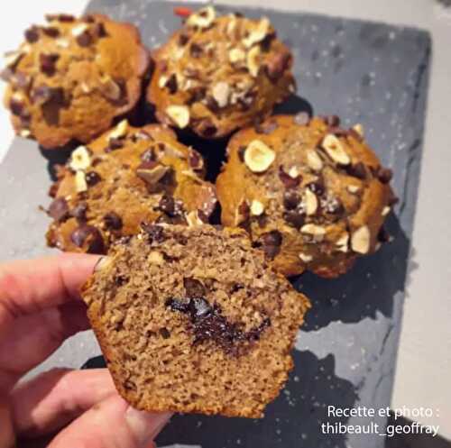 Muffins chocolat vanille - sans lactose
