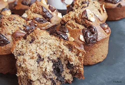 Muffins healthy choco-noisette