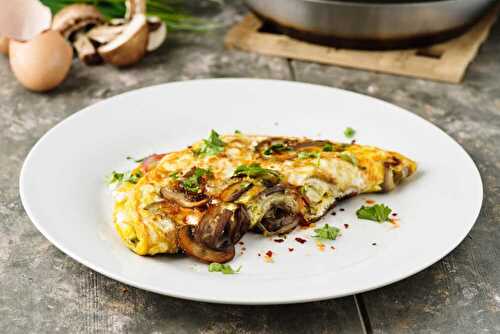 Omelette aux champignons