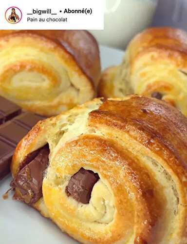 Pain au chocolat maison