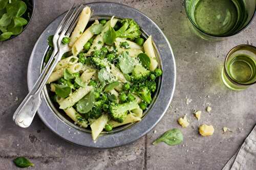 Pâtes au pesto aux pois healthy