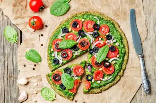 Pizza healthy à la pâte de courgette