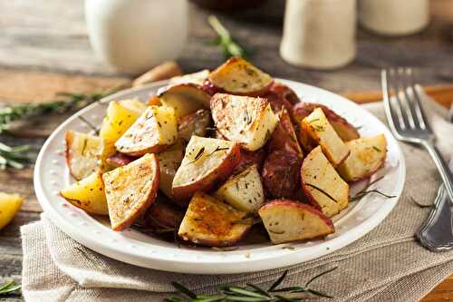 Pommes de terre rouges au parmesan et à l’ail