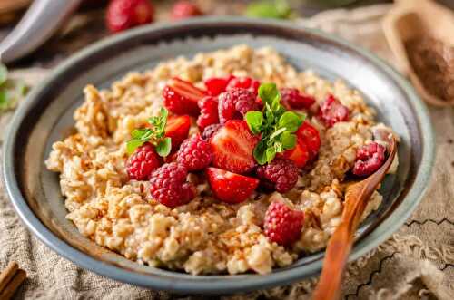 Porridge aux flocons d'avoine