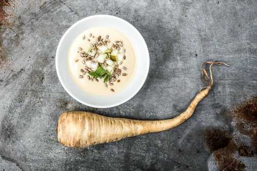 Potage de panais grillé