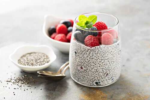 Pudding aux graines de chia healthy