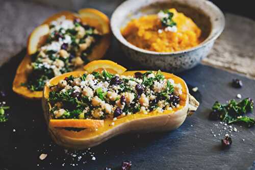 Recette de courge butternut farcie - healthymood - N°1 des recettes healthy