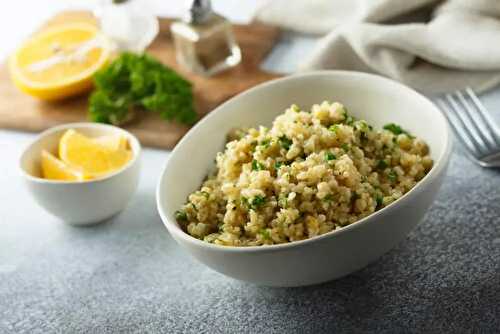 Recette healthy de quinoa coco citron vert et coriandre