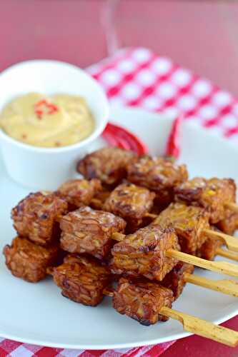 Recette saine : Brochette de tempeh à la crème de coco