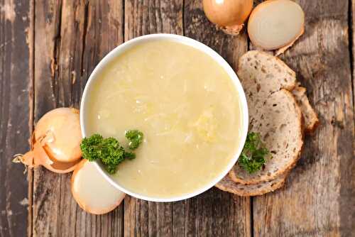 Recette simple de soupe à l'oignon : Soupe à l'oignon