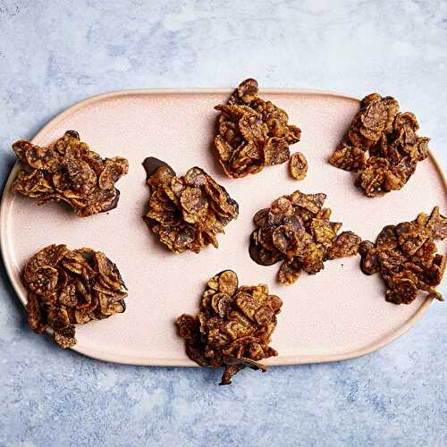 Roses des sables au chocolat sans sucre