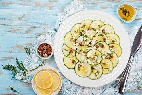 Salade de courgettes et fêta