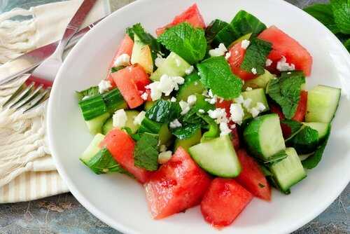 Salade de pastèque et feta