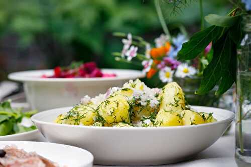 Salade de pommes de terres sans lactose