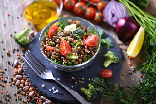 Salade lentilles et aneth