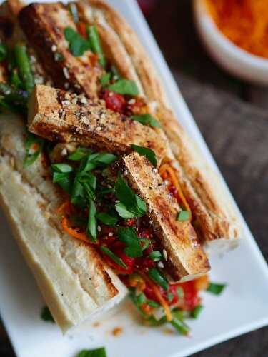 Sandwich vegan au tofu
