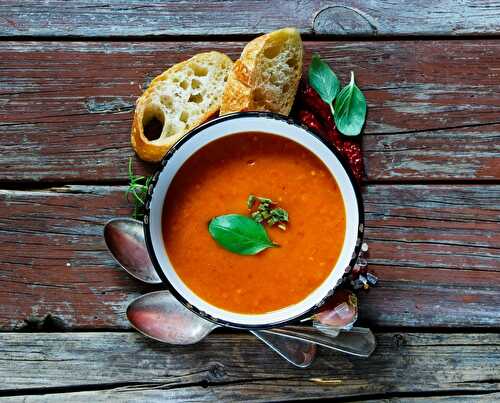 Soupe aux tomates rôties healthy