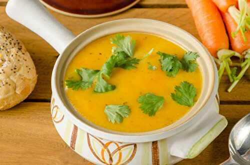 Soupe de carottes et coriandre