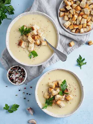 Soupe de poireaux et pommes de terre sans lactose