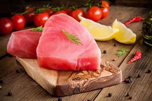 Steak de thon et carpaccio de tomates healthy