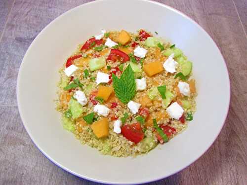 Taboulé de quinoa et melon