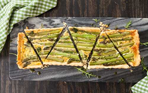 Tarte au poulet et aux asperges healthy