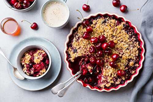 Tarte aux cerises végétalienne